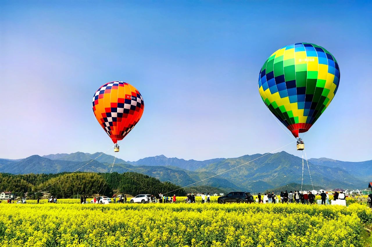 浦城热气球浪漫升空 绘就低空经济文旅新画卷